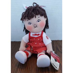Campbells Soup Kids 100th Anniversary Girl Doll Plush Toy in Red outfit with Dot